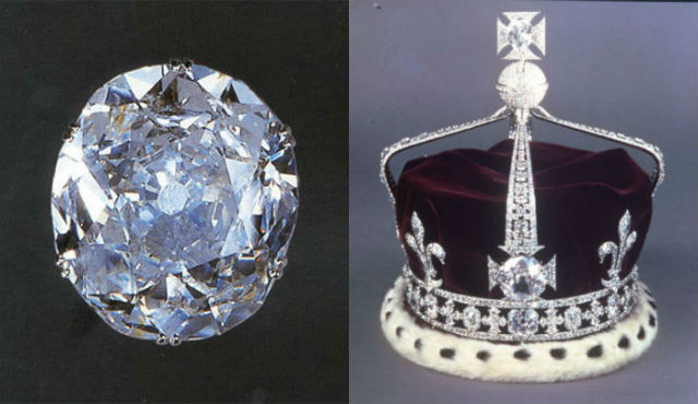 diamant koh i noor et couronne reine d'angleterre