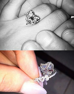 Les salons internationaux du diamant 6 bague de fiançialles de lady gaga