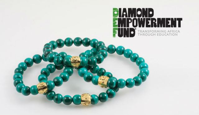 bracelet vert, diamond empowerment fund
